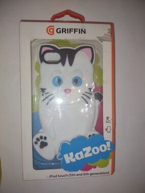 KaZoo White Cat Silicone Case for iPod touch (5th & 6th Gen)